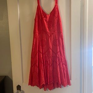 Orange Lace Style Dress